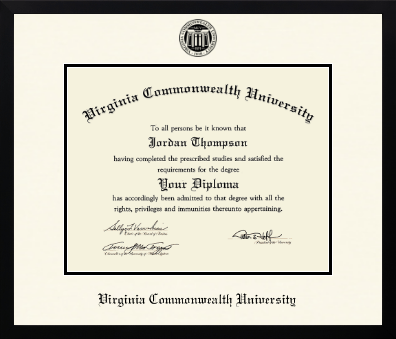 Virginia Commonwealth University diploma frame - Icon in Gotham
