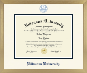 Villanova University diploma frame - Icon in Chardonnay