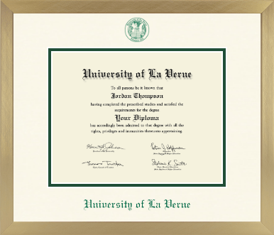 University of La Verne diploma frame - Icon in Chardonnay