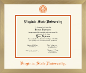 Virginia State University diploma frame - Icon in Chardonnay