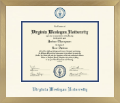 Virginia Wesleyan University diploma frame - Icon in Chardonnay