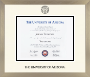The University of Arizona diploma frame - Icon in Light Champagne
