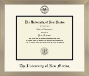 The University of New Mexico diploma frame - Icon in Light Champagne