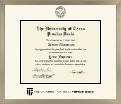 The University of Texas Permian Basin diploma frame - Icon in Light Champagne