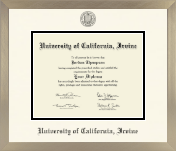University of California Irvine diploma frame - Icon in Light Champagne
