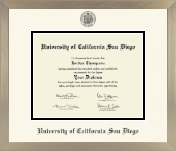 University of California San Diego diploma frame - Icon in Light Champagne