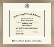 University of Central Arkansas diploma frame - Icon in Light Champagne