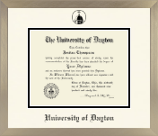 University of Dayton diploma frame - Icon in Light Champagne