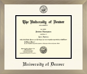 University of Denver diploma frame - Icon in Light Champagne