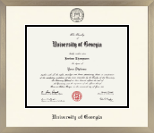 University of Georgia diploma frame - Icon in Light Champagne