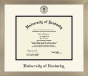 University of Kentucky diploma frame - Icon in Light Champagne