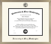 University of Mary Washington diploma frame - Icon in Light Champagne