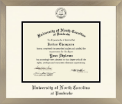 University of North Carolina at Pembroke diploma frame - Icon in Light Champagne