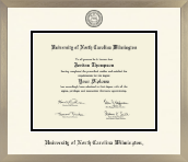 University of North Carolina Wilmington diploma frame - Icon in Light Champagne