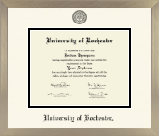 University of Rochester diploma frame - Icon in Light Champagne