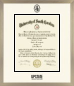 University of South Carolina Upstate diploma frame - Icon in Light Champagne
