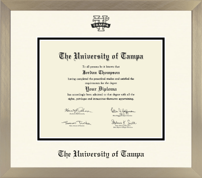University of Tampa diploma frame - Icon in Light Champagne
