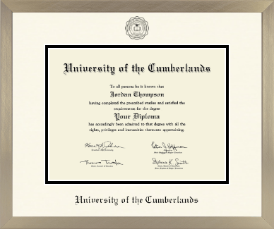 University of the Cumberlands diploma frame - Icon in Light Champagne