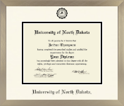University of North Dakota diploma frame - Icon in Light Champagne
