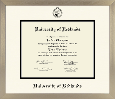 University of Redlands diploma frame - Icon in Light Champagne