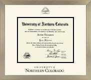 University of Northern Colorado diploma frame - Icon in Light Champagne