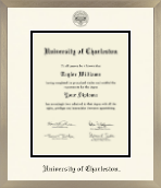 University of Charleston diploma frame - Icon in Light Champagne