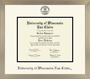 University of Wisconsin Eau Claire diploma frame - Icon in Light Champagne