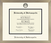 University of Indianapolis diploma frame - Icon in Light Champagne