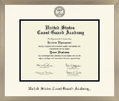 United States Coast Guard Academy diploma frame - Icon in Light Champagne