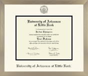 University of Arkansas at Little Rock diploma frame - Icon in Light Champagne