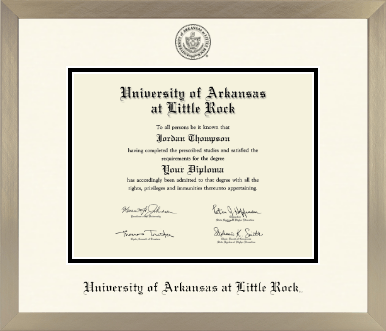 University of Arkansas at Little Rock diploma frame - Icon in Light Champagne