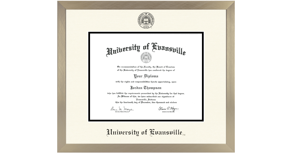 Icon in Light Champagne University of Evansville Item 21587390998