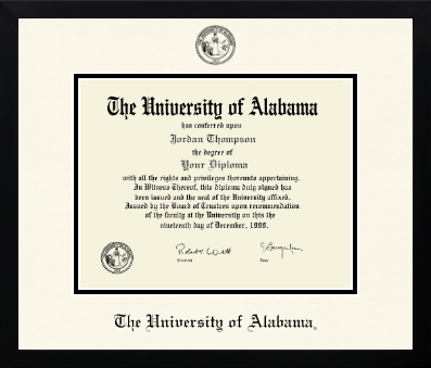 The University of Alabama Tuscaloosa diploma frame - Icon in Gotham