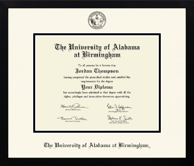 The University of Alabama at Birmingham diploma frame - Icon in Gotham