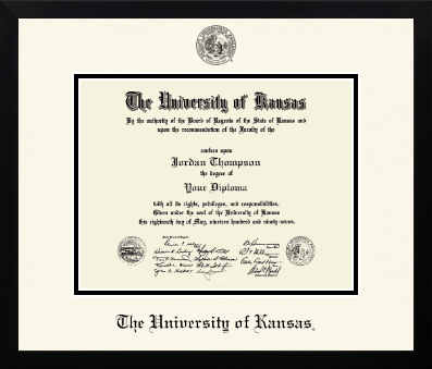The University of Kansas diploma frame - Icon in Gotham