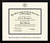 The University of North Carolina Greensboro diploma frame - Icon in Gotham