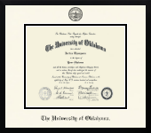 The University of Oklahoma diploma frame - Icon in Gotham