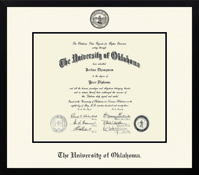 The University of Oklahoma diploma frame - Icon in Gotham