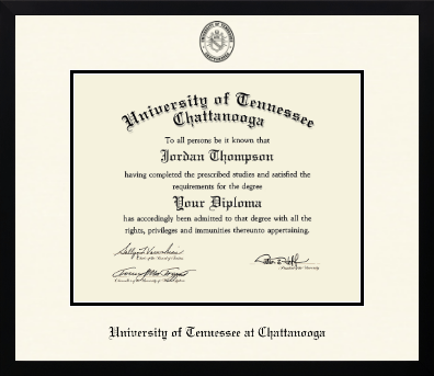 The University of Tennessee Chattanooga diploma frame - Icon in Gotham