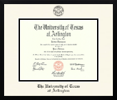 The University of Texas at Arlington diploma frame - Icon in Gotham
