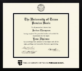 The University of Texas Permian Basin diploma frame - Icon in Gotham