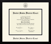 United States District Court diploma frame - Icon in Gotham
