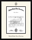 United States Naval Academy diploma frame - Icon in Gotham