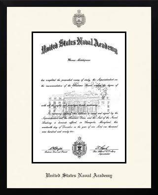 United States Naval Academy diploma frame - Icon in Gotham