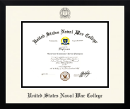 United States Naval War College diploma frame - Icon in Gotham