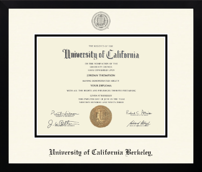 University of California Berkeley diploma frame - Icon in Gotham