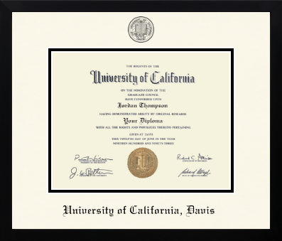 University of California Davis diploma frame - Icon in Gotham