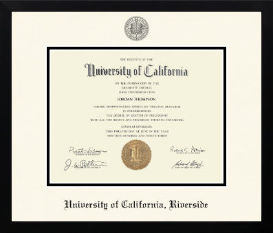 University of California Riverside diploma frame - Icon in Gotham