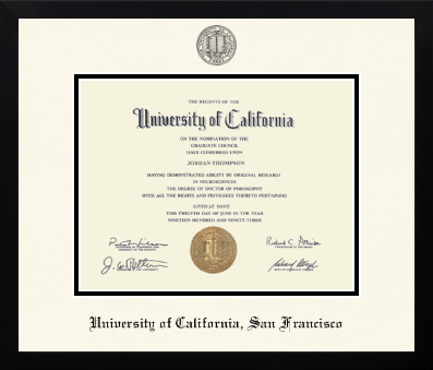 University of California San Francisco diploma frame - Icon in Gotham