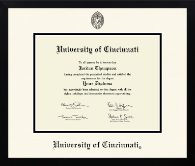 University of Cincinnati diploma frame - Icon in Gotham